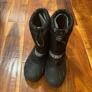 Sorel Black Winter Boots boys size 3